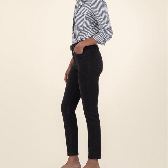 Kut from the Kloth Rachael High Rise Mom Pant, Petite Size 10P10P / Uplifting W/ - Picture 2 of 3